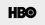 HBO-Logo als Wortmarke: schwarze Blockbuchstaben, das O trägt einen zentrierten Kreis als Blende