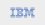 IBM-Logo als Wortmarke: die drei Buchstaben IBM aus acht horizontalen blauen Streifen aufgebaut