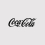 Coca-Cola-Logo von 1941 in schwarzer Spencerian-Schrift auf neutralem grauem Hintergrund, klassisch und elegant.
