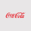 Coca-Cola-Logo von 1969 mit klassischer roter Spencerian-Schrift, schlicht und zeitlos auf grauem Hintergrund präsentiert.