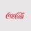 Coca-Cola-Logo von 2009 mit ikonischer roter Spencerian-Schrift auf grauem Hintergrund, klassisch und zeitlos gestaltet.