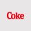 Coke-Logo von 2003: kompakter roter Schriftzug in aufrechter, fetter Serifenschrift