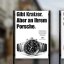 Werbekampagne für die IWC-Uhr mit dem Slogan «Gibt Kratzer. Aber an Ihrem Porsche.», ein inspirierendes Beispiel für das Werbekonzept: Negativ zu Positiv.