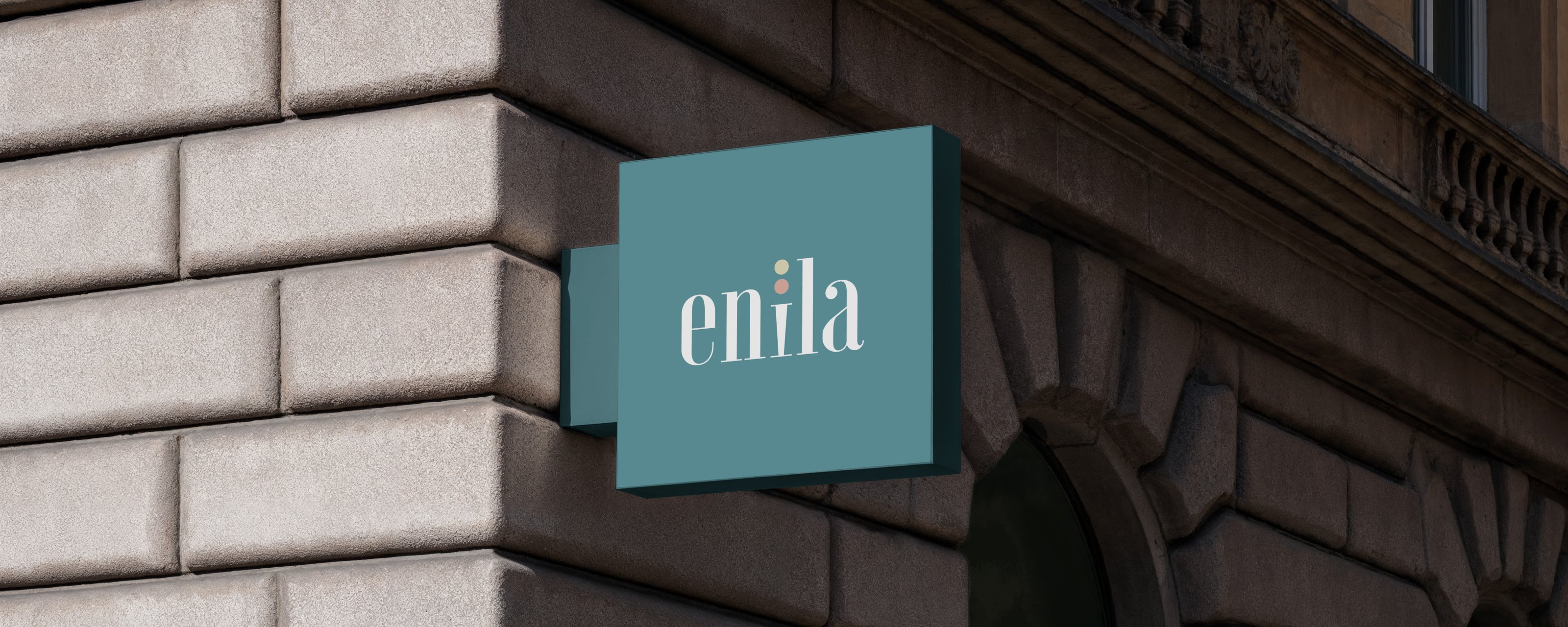 Enila facade sign
