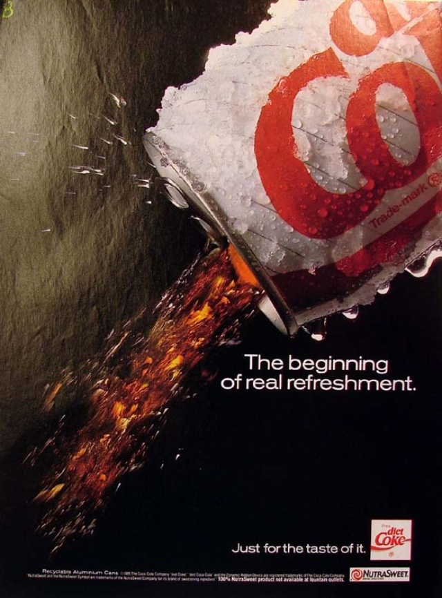 Coca Cola Werbung 1991, Wirkliche Erfrischug