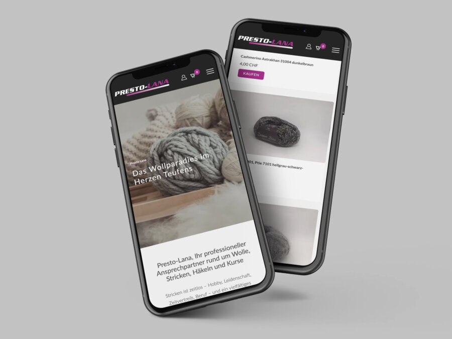 Presto-Lana Webdesign Mobile
