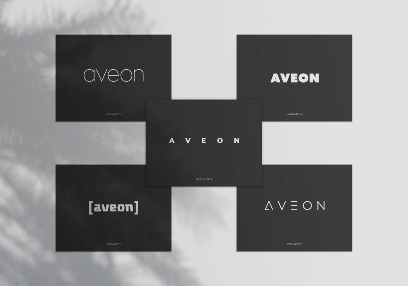 AVEON Logo-Varianten in der Logoentwicklung