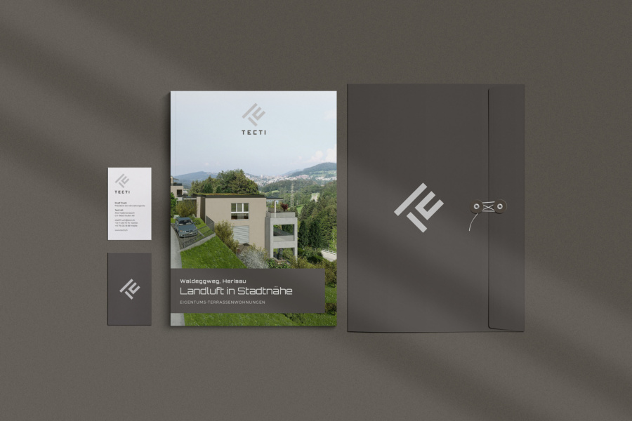 Tecti Immobilien-Branding Mappe