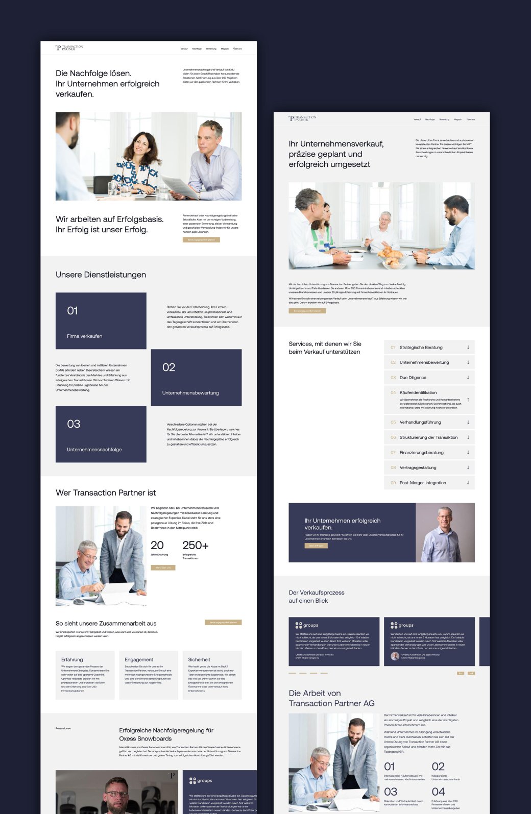 Transaction Partner Website
