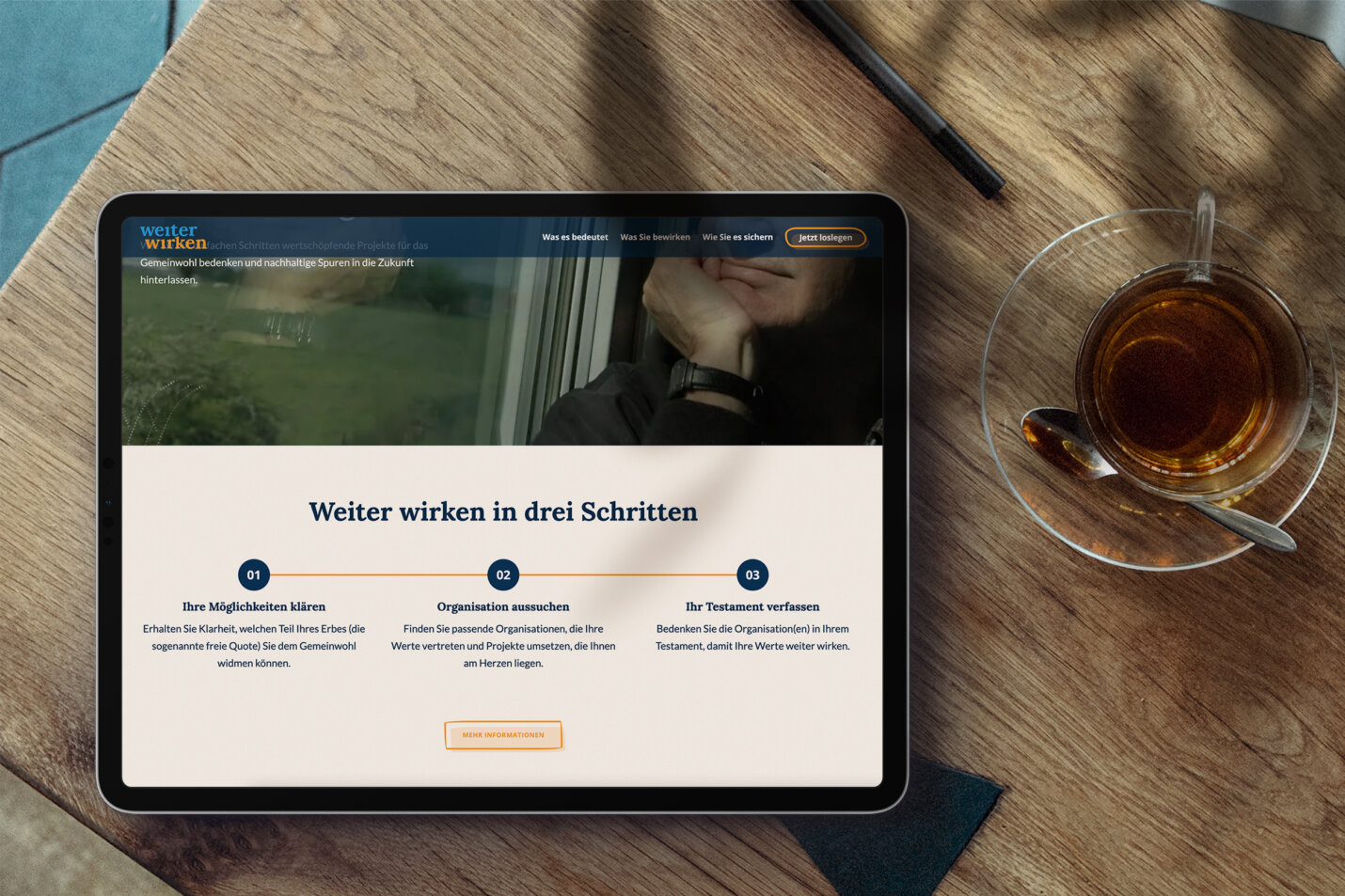 Webdesign für weiter wirken. Einfach. Treffend. Emotional.