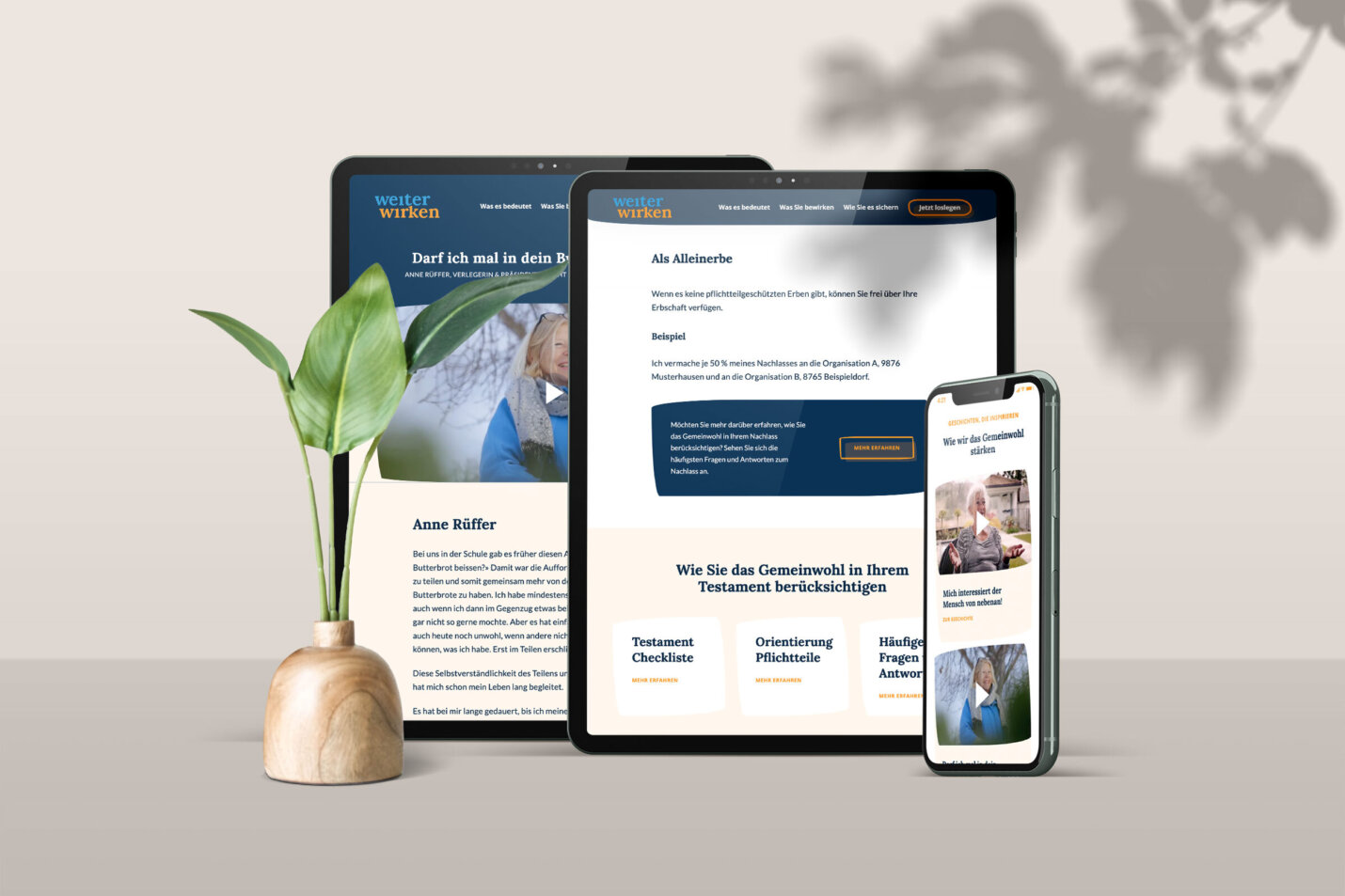 weiter wirken – Schweizer Responsive Website