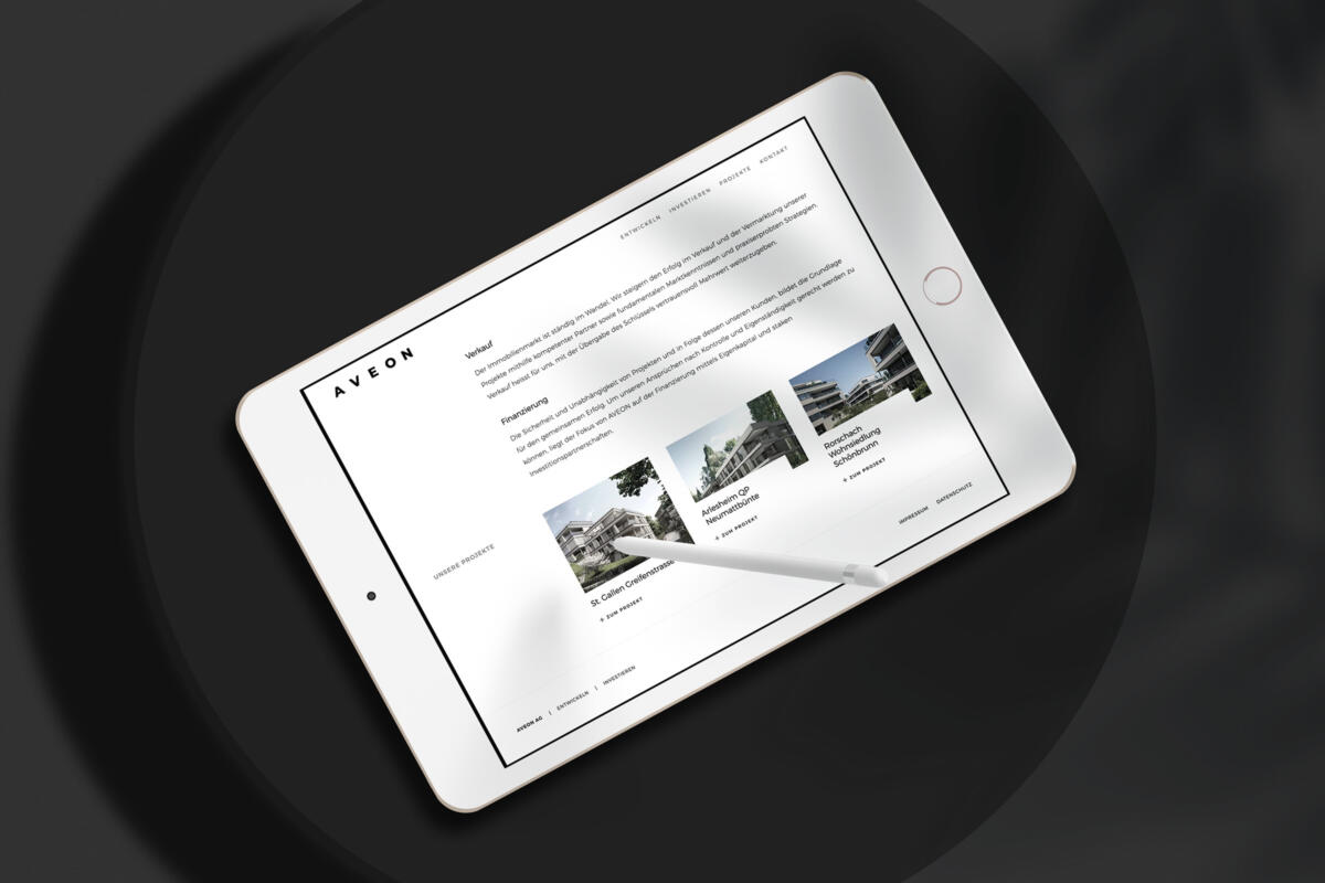 AVEON responsive website