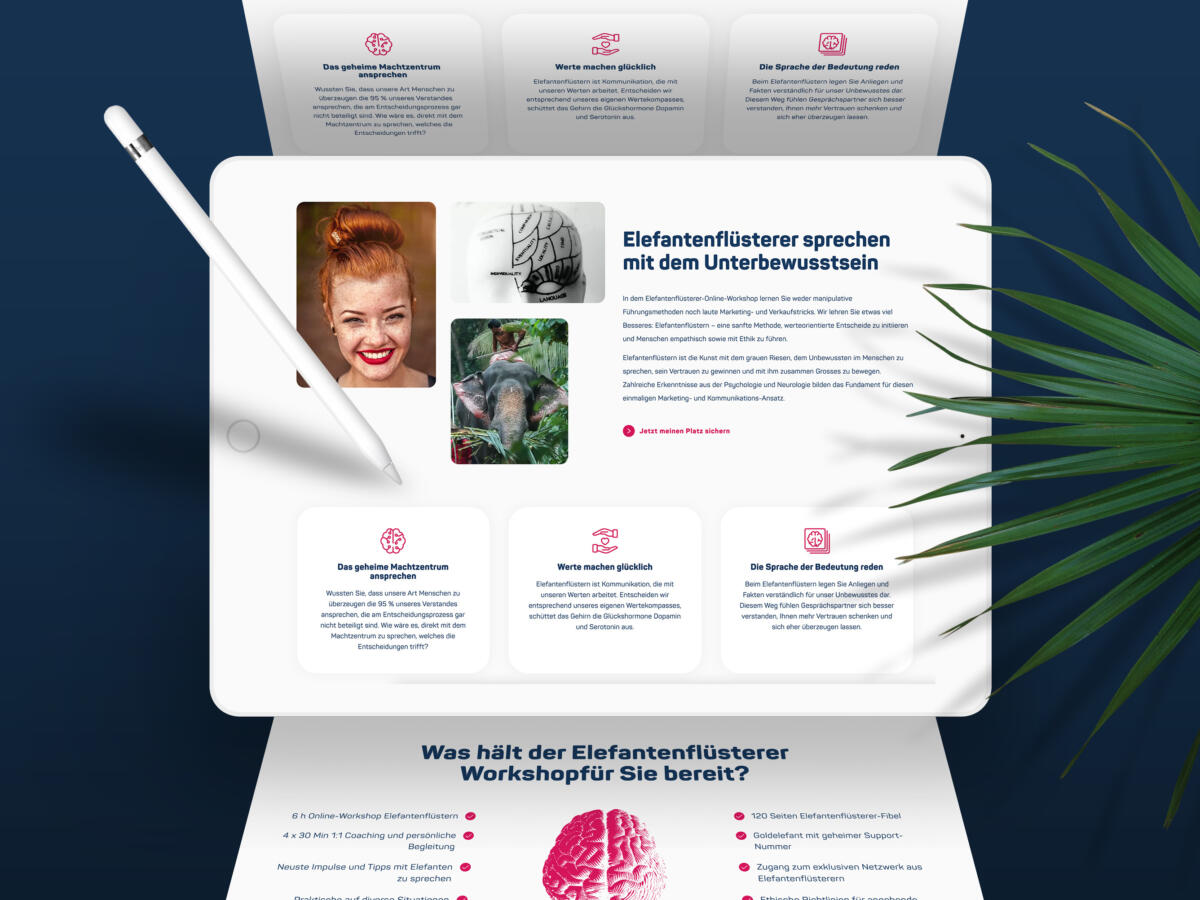 Responsive UI-Design für Website