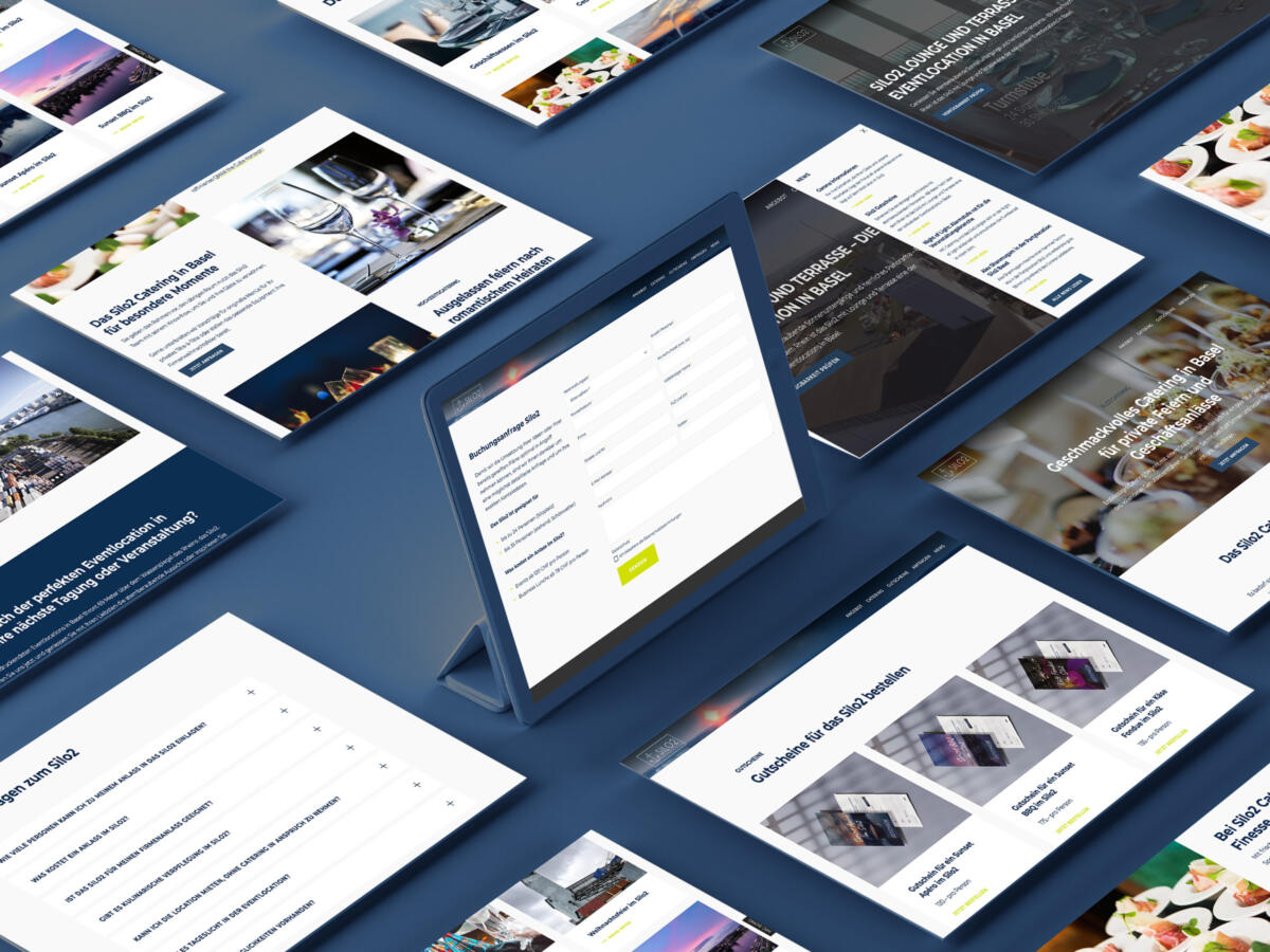 UI/UX Design Konzept einer Agentur